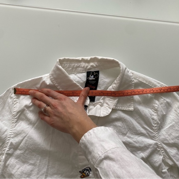 Disney White Button Down Shirt with Character Embroidery - Picture 10 of 13